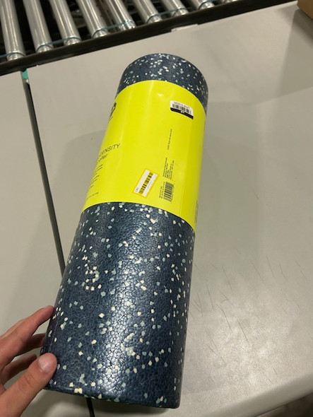 ALL IN MOTION HIGH DENSITY FOAM ROLLER 18" - MUSCLE PAIN RELIEF - DARK BLUE New