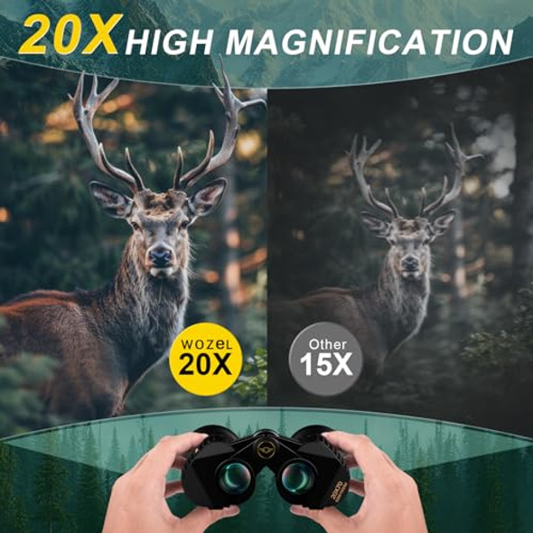 WOZEL 20x70 Binoculars for Adults High Powered - WOZEL HD Bird Binoculars Vuniya New WOZEL 20x70 Binoculars for Adults High Powered - WOZEL HD Bird Binoculars Vuniya New