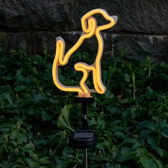TOUCH OF ECO SOLAR LED NEON DOG STAKE LIGHT - WARM WHITE