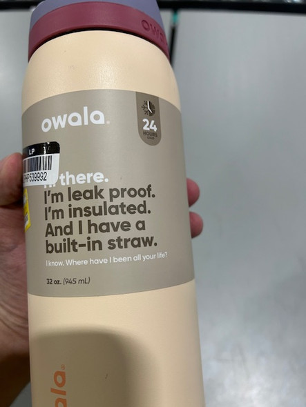 OWALA 32OZ WITH ORANGE LID TOP - SANDY SHORES/ORANGE