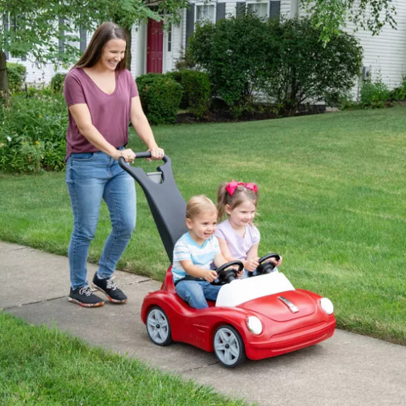 STEP2 SIDE BY SIDE PUSH AROUND ROADSTER PLASTIC PEDAL & PUSH RIDING TOY - RED STEP2 SIDE BY SIDE PUSH AROUND ROADSTER PLASTIC PEDAL & PUSH RIDING TOY - RED