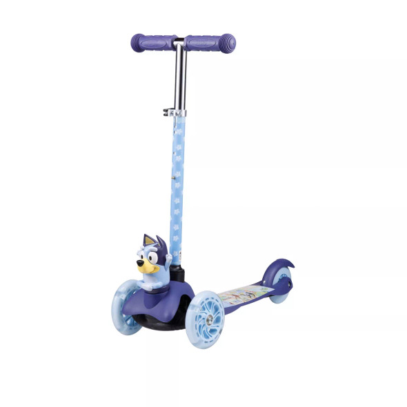 RIDE N GUIDE BUDDIES BLUEY MINI 3D LUW KICK SCOOTER 3 WHEELS BEARINGS - BLUE RIDE N GUIDE BUDDIES BLUEY MINI 3D LUW KICK SCOOTER 3 WHEELS BEARINGS - BLUE