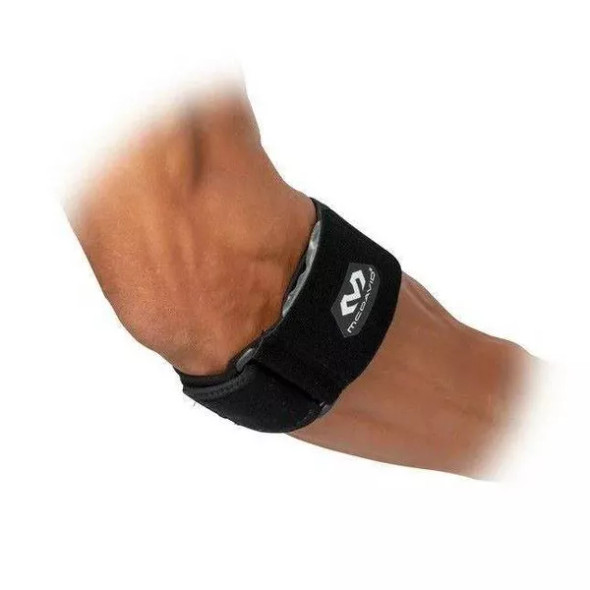 MCDAVID SPORT TENNIS AND GOLF ELBOW STRAP: MUSCLE PAIN RELIEF, NYLON - BLACK