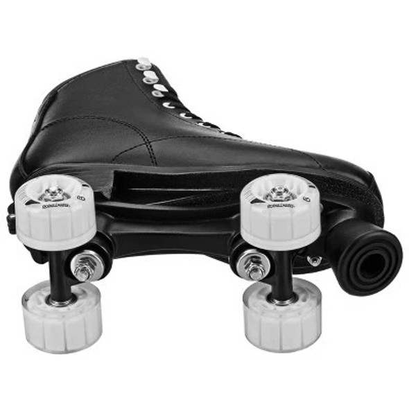 ROLLER DERBY YOUTH ADULT CUSTOM FIT QUAD ROLLER SKATES - SIZE: 7-10 - BLACK