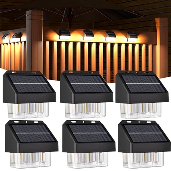 AOSEA High Bright Solar Lights Outdoor IP67 Waterproof, 6 Pack Solar Wall AOSEA High Bright Solar Lights Outdoor IP67 Waterproof, 6 Pack Solar Wall