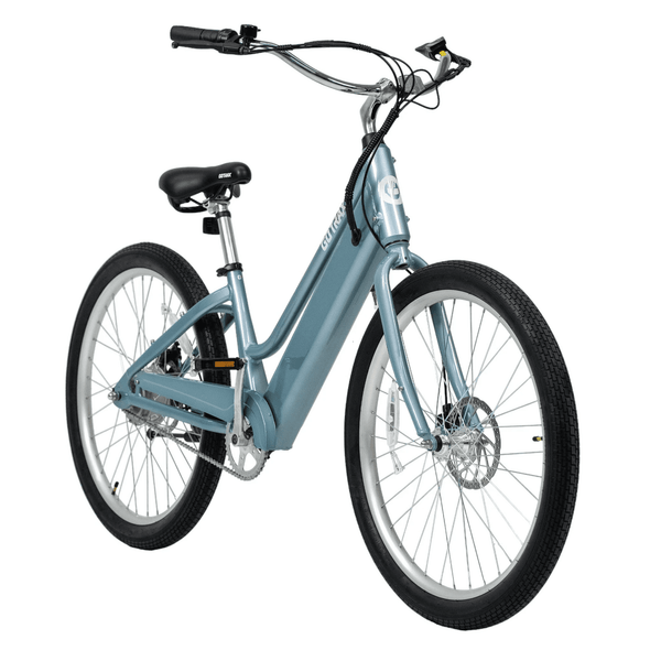 GOTRAX SHORELINE 27.5" ELECTRIC BEACH CRUISER BIKE - BLUE