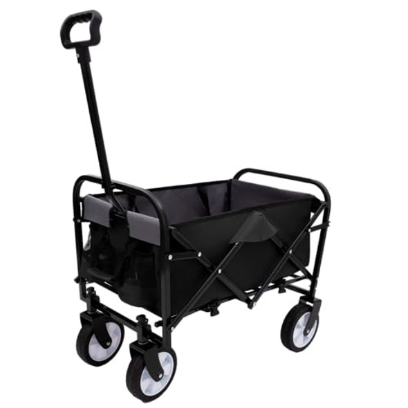 RADIANTNAME W2932P210076 COLLAPSIBLE FOLDABLE WAGON CART - BLACK RADIANTNAME W2932P210076 COLLAPSIBLE FOLDABLE WAGON CART - BLACK