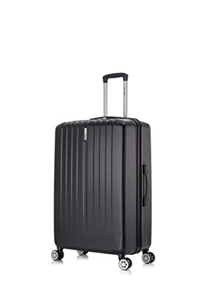 ROCKLAND MALIBU HARDSIDE SPINNER WHEEL LUGGAGE 19", 24", 28" - BLACK