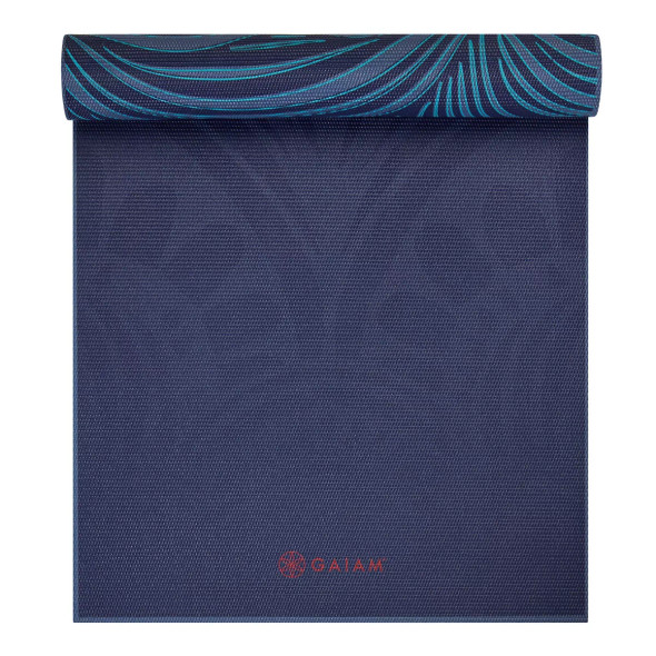 GAIAM REVERSIBLE YOGA MAT - (6MM) - TEAL MANDALA MANTRA GAIAM REVERSIBLE YOGA MAT - (6MM) - TEAL MANDALA MANTRA