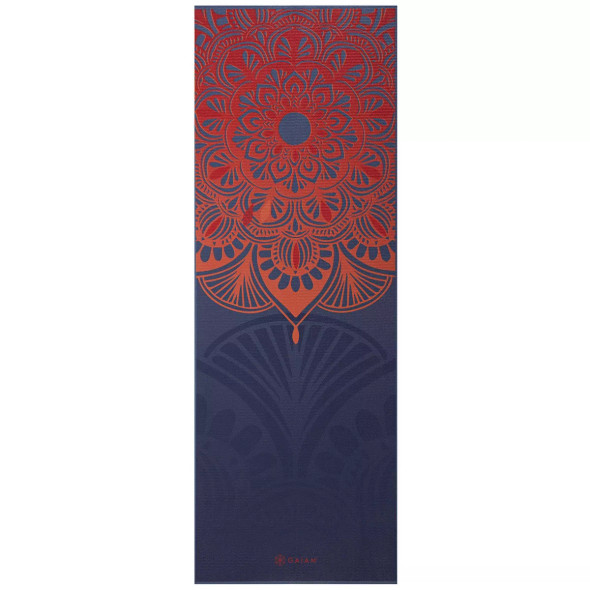 GAIAM REVERSIBLE YOGA MAT - (6MM) - TEAL MANDALA MANTRA GAIAM REVERSIBLE YOGA MAT - (6MM) - TEAL MANDALA MANTRA