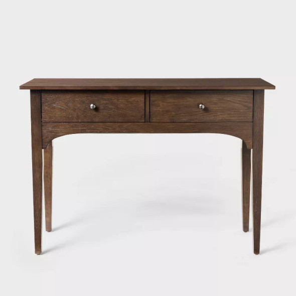 THRESHOLD DESIGNED WITH STUDIO MCGEE PALMA 46" ARCHED CONSOLE TABLE - DARK BROWN New THRESHOLD DESIGNED WITH STUDIO MCGEE PALMA 46" ARCHED CONSOLE TABLE - DARK BROWN New