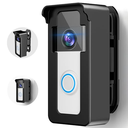 SATISURE VIDEO DOORBELL ANGLE MOUNT 50 TO 130 DEGREE ADJUSTABLE - BLACK