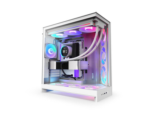 NZXT CCM-H92FW-P1 White SGCC / Tempered Glass Mid-Tower Case (Computer Cases -