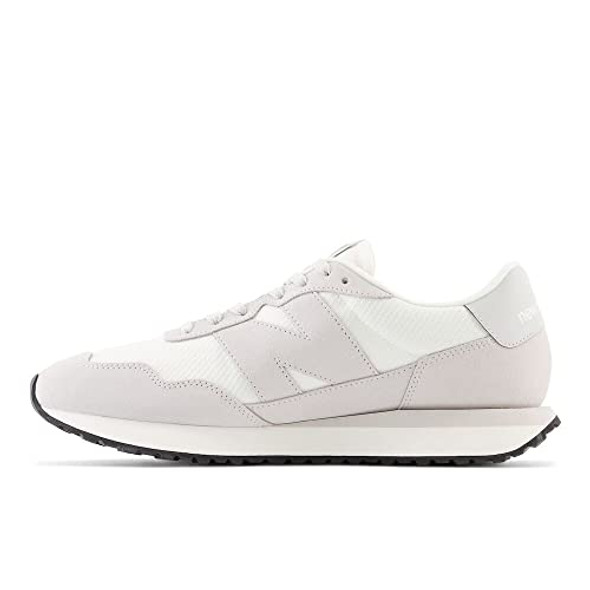 MS237DB NEW BALANCE MEN'S 237 V1 SNEAKER SIZE 4 WHITE/GRAY MATTER MS237DB NEW BALANCE MEN'S 237 V1 SNEAKER SIZE 4 WHITE/GRAY MATTER