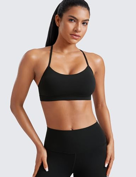 CRZ YOGA BUTTERLUXE WOMENS Y BACK SPORTS BRA PADDED R BACK LOW IMPACT M BLACK CRZ YOGA BUTTERLUXE WOMENS Y BACK SPORTS BRA PADDED R BACK LOW IMPACT M BLACK