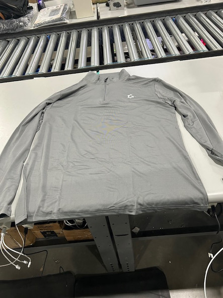 JUMGEAR-LIFE QUARTER ZIPPER PULLOVER SWEAT SHIRT - SIZE: MEN L - LIGHT GRAY JUMGEAR-LIFE QUARTER ZIPPER PULLOVER SWEAT SHIRT - SIZE: MEN L - LIGHT GRAY