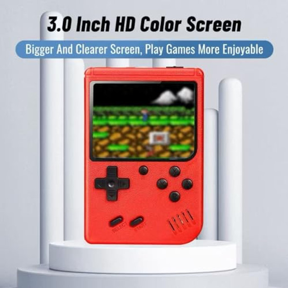 LYYG RETRO HANDHELD GAME CONSOLE 400-IN-1 WITH 3" COLOR SCREEN - RED LYYG RETRO HANDHELD GAME CONSOLE 400-IN-1 WITH 3" COLOR SCREEN - RED