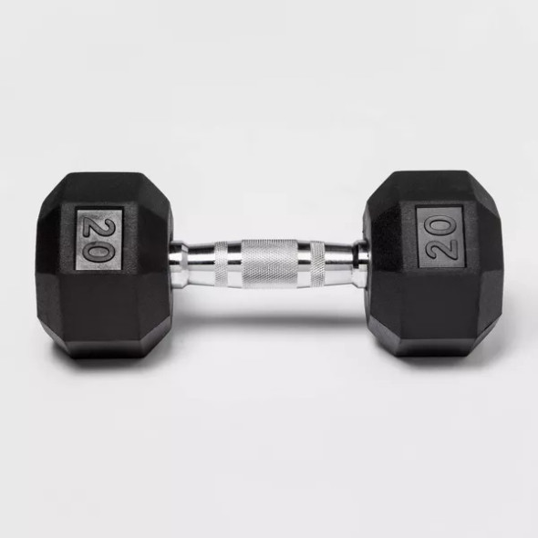 ALL IN MOTION™ HEX DUMBBELL - 20LBS - BLACK ALL IN MOTION™ HEX DUMBBELL - 20LBS - BLACK