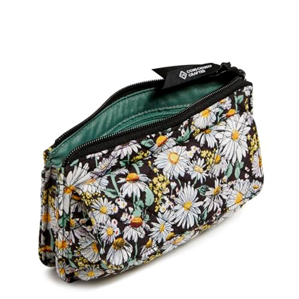 VERA BRADLEY COTTON WALLET CROSSBODY PURSE WITH RFID PROTECTION DAISIES WHITE New VERA BRADLEY COTTON WALLET CROSSBODY PURSE WITH RFID PROTECTION DAISIES WHITE New