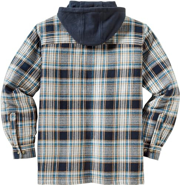 6575 LEGENDARY WHITETAILS MEN'S MAPLEWOOD SHIRT JACKET 4X BLUE DUSK PLAID