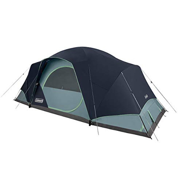 Coleman Skydome XL Family Camping Tent, 12 Person Dome Tent, Blue Nights