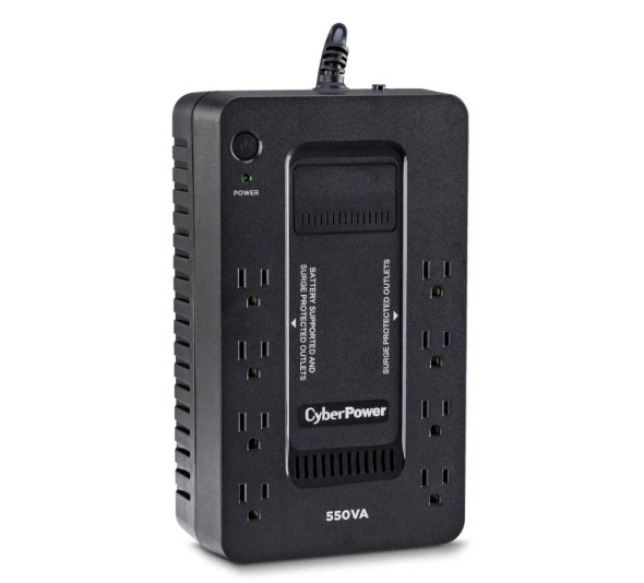 CYBERPOWER SX550G-R 550VA/330W UPS SYSTEM,8 OUTLETS - BLACK
