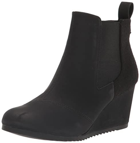 10018700 TOMS WOMEN'S BAILEY ANKLE BOOT - SIZE: WOMEN 7 BLACK New 10018700 TOMS WOMEN'S BAILEY ANKLE BOOT - SIZE: WOMEN 7 BLACK New