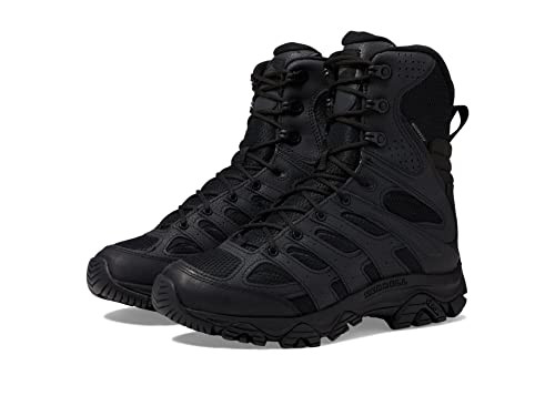 MERRELL MEN MOAB 3 8” ZIP TACTICAL WATERPROOF BOOTS MEN SIZE 11 WIDE BLACK