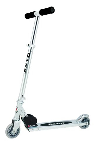 RAZOR A KICK SCOOTER FOR KIDS LIGHTWEIGHT FOLDABLE ALUMINUM FRAME - CLEAR/BLACK