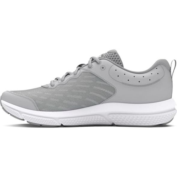 Under Armour Men's Charged Assert 10 Running Shoe - Gray-White - Size 7.5 Under Armour Men's Charged Assert 10 Running Shoe - Gray-White - Size 7.5