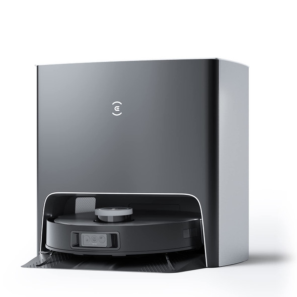 ECOVACS DEEBOT X1 TURBO ROBOT VACUUM AND MOP COMBO AUTO-CLEANING STATION - BLACK