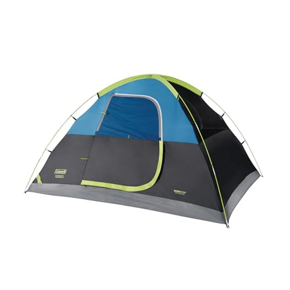COLEMAN SUNDOME DARK ROOM 4 PERSON TENT 2000032253 - BLACK/LIME GREEN