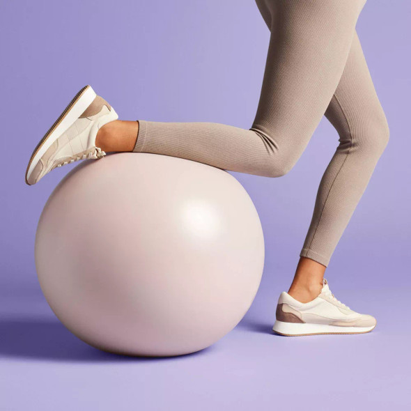 ALL IN MOTION WEIGHTED STABILITY EXERCISE BALL - CREAM ALL IN MOTION WEIGHTED STABILITY EXERCISE BALL - CREAM