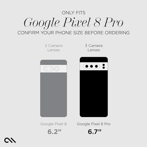 CASE MATE GOOGLE PIXEL 8 PRO - [6.7”,+12FT DROP PROTECTION+WIRELESS CHARGING] New