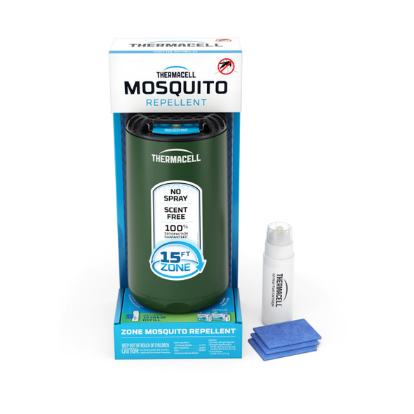 THERMACELL MOSQUITO REPELLER PATIO SHIELD INCLUDES 12-HOUR REFILL - FOREST New THERMACELL MOSQUITO REPELLER PATIO SHIELD INCLUDES 12-HOUR REFILL - FOREST New