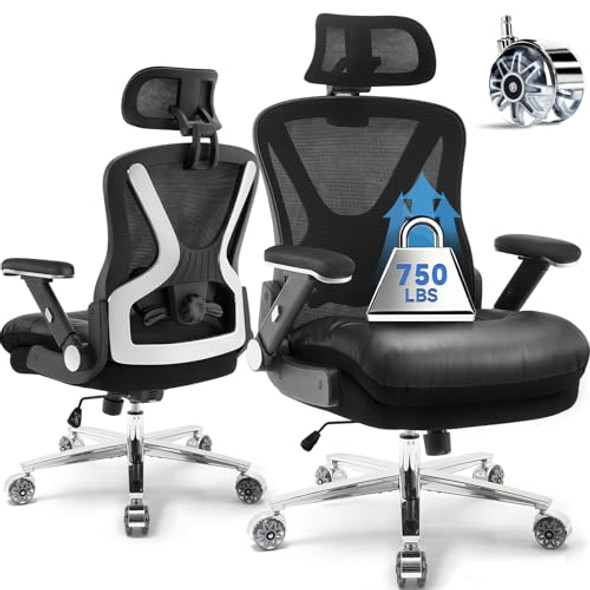 ESTEVO 750LBS ERGONOMIC OFFICE CHAIR,UPGRADE BIG AND TALL OFFICE CHAIRS BLACK ESTEVO 750LBS ERGONOMIC OFFICE CHAIR,UPGRADE BIG AND TALL OFFICE CHAIRS BLACK