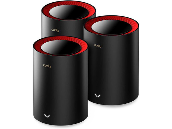 Cudy AX3000 Wi-Fi 6 2.5G Mesh System - Covers up to 7000 Sq.Ft - Replaces