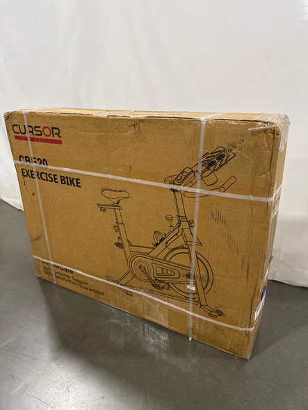 CURSOR FITNESS EXERCISE BIKE SPIN EQUIPMENT HOME USE - BLACK