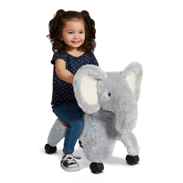 RADIO FLYER ELLIE THE ROLLING ELEPHANT RIDE-ON: STEEL & PLASTIC TOY- LIGHT GRAY RADIO FLYER ELLIE THE ROLLING ELEPHANT RIDE-ON: STEEL & PLASTIC TOY- LIGHT GRAY