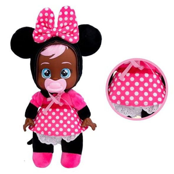 CRY BABIES DISNEY 9" PLUSH BABY DOLL TINY CUDDLES MINNIE MOUSE - SIZE 9" New CRY BABIES DISNEY 9" PLUSH BABY DOLL TINY CUDDLES MINNIE MOUSE - SIZE 9" New