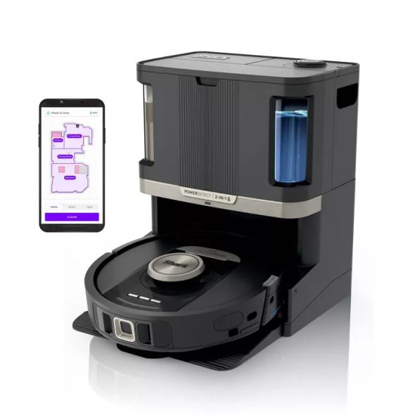 SHARK POWER DETECT 2IN1 ROBOT VACUUM AND MOP WITH NEVERTOUCH PRO BASE - BLACK SHARK POWER DETECT 2IN1 ROBOT VACUUM AND MOP WITH NEVERTOUCH PRO BASE - BLACK