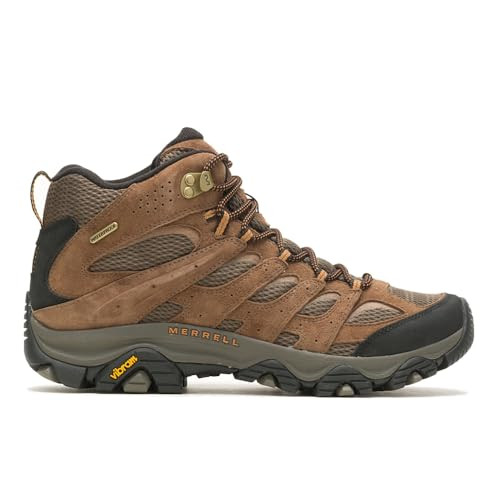 MERRELL MEN'S MOAB 3 MID WATERPROOF HIKING BOOT SIZE: MEN 11 EA5 EARTH