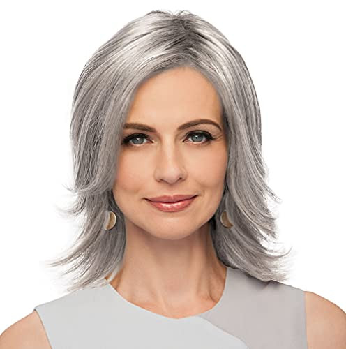 GABOR TOP PERFECT HAIR TOPPER 10" LONG CLIP IN GL 56-60 SUGARED SILVER - SILVER New