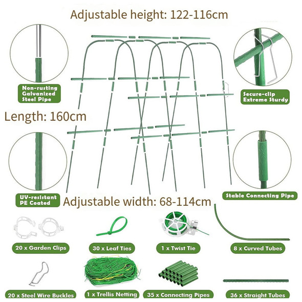 WHATEVER YOU LIKE-U-SHAPE GARDEN TRELLIS FOR CLIMBING PLANTS - GREEN WHATEVER YOU LIKE-U-SHAPE GARDEN TRELLIS FOR CLIMBING PLANTS - GREEN