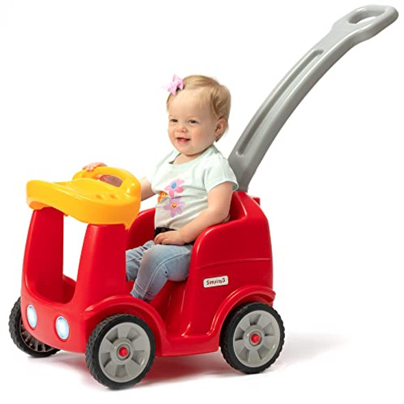 SIMPLAY3 ROLL AND STROLL QUIET RIDE-ON TODDLER TOY PUSH CAR SEATBELT RED SIMPLAY3 ROLL AND STROLL QUIET RIDE-ON TODDLER TOY PUSH CAR SEATBELT RED
