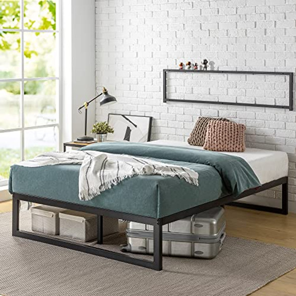 ZINUS ABEL METAL PLATFORM BED FRAME MATTRESS FOUNDATION KING OLB-QLSP-14K