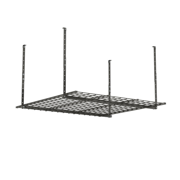 HYLOFT 00625 45" x 45" Overhead Steel Garage Storage System & Rack - Hammertone HYLOFT 00625 45" x 45" Overhead Steel Garage Storage System & Rack - Hammertone