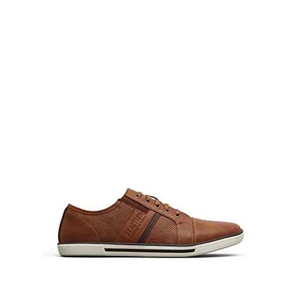 KENNETH COLE REACTION CROWN-ED KING LOW TOP SNEAKER COGNAC SIZE 9 - BROWN