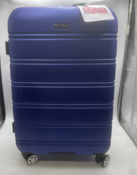 ROCKLAND MELBOURNE HARDSIDE EXPANDABLE SPINNER WHEEL LUGGAGE, 24 INCH - BLUE ROCKLAND MELBOURNE HARDSIDE EXPANDABLE SPINNER WHEEL LUGGAGE, 24 INCH - BLUE