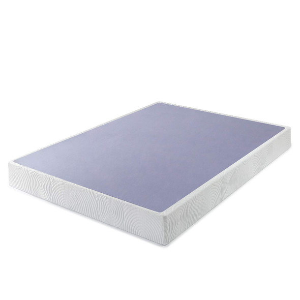 ZINUS Metal Box Spring with Wood Slats, 7.5 inch Mattress Foundation, Queen